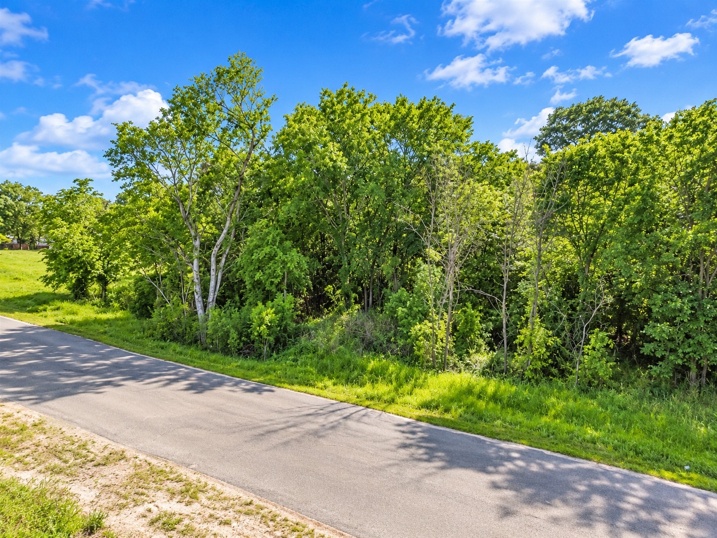 Paved road frontage at Lot 2 Wood Creek Drive